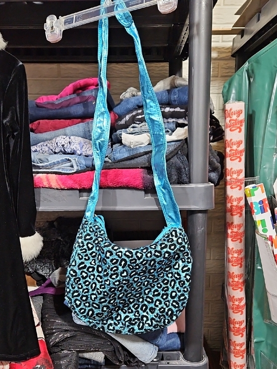 Justice Handbags - Justice Teal Blue Leopard Shoulder Bag
